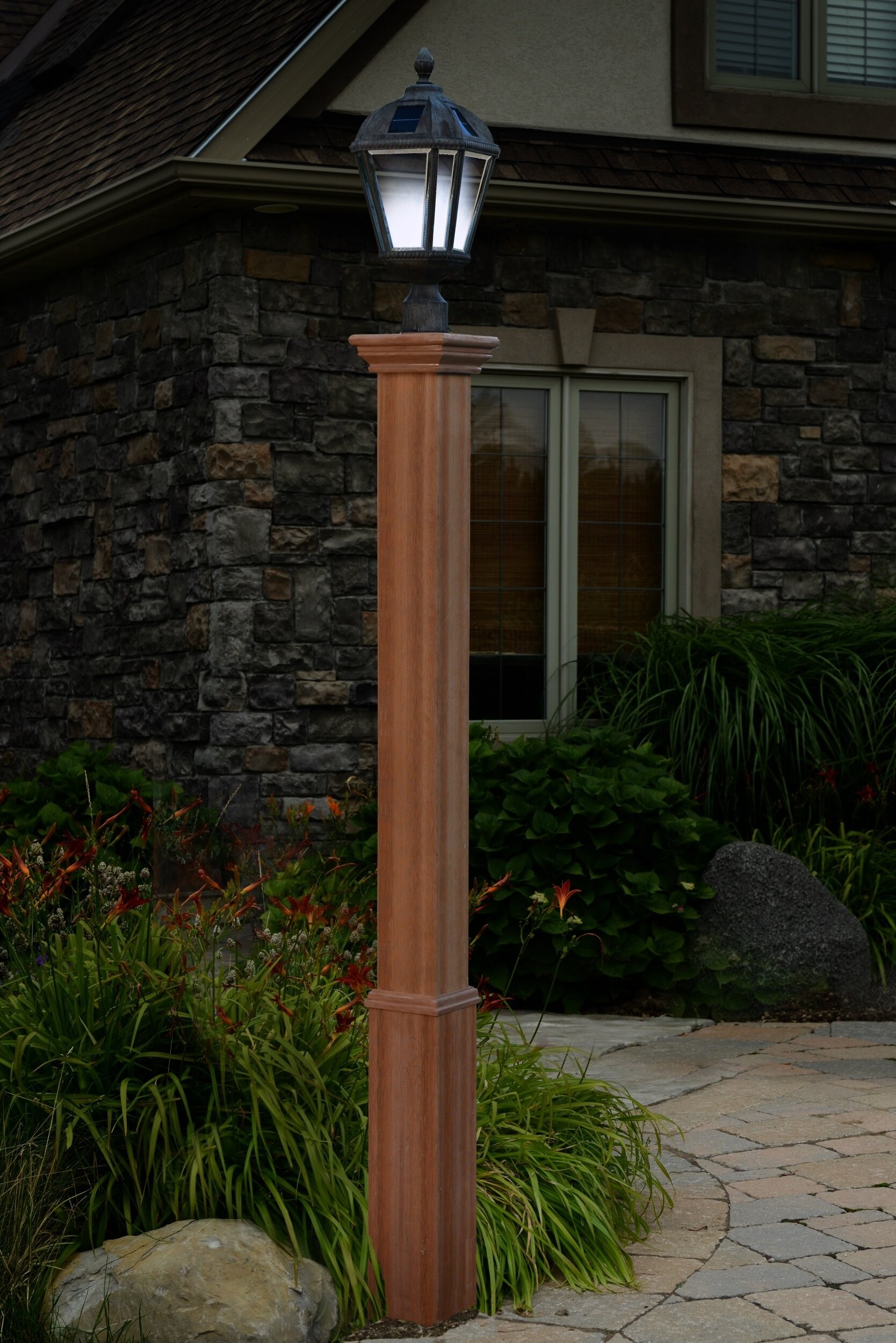 Trinity 74" Composite Lamp Post