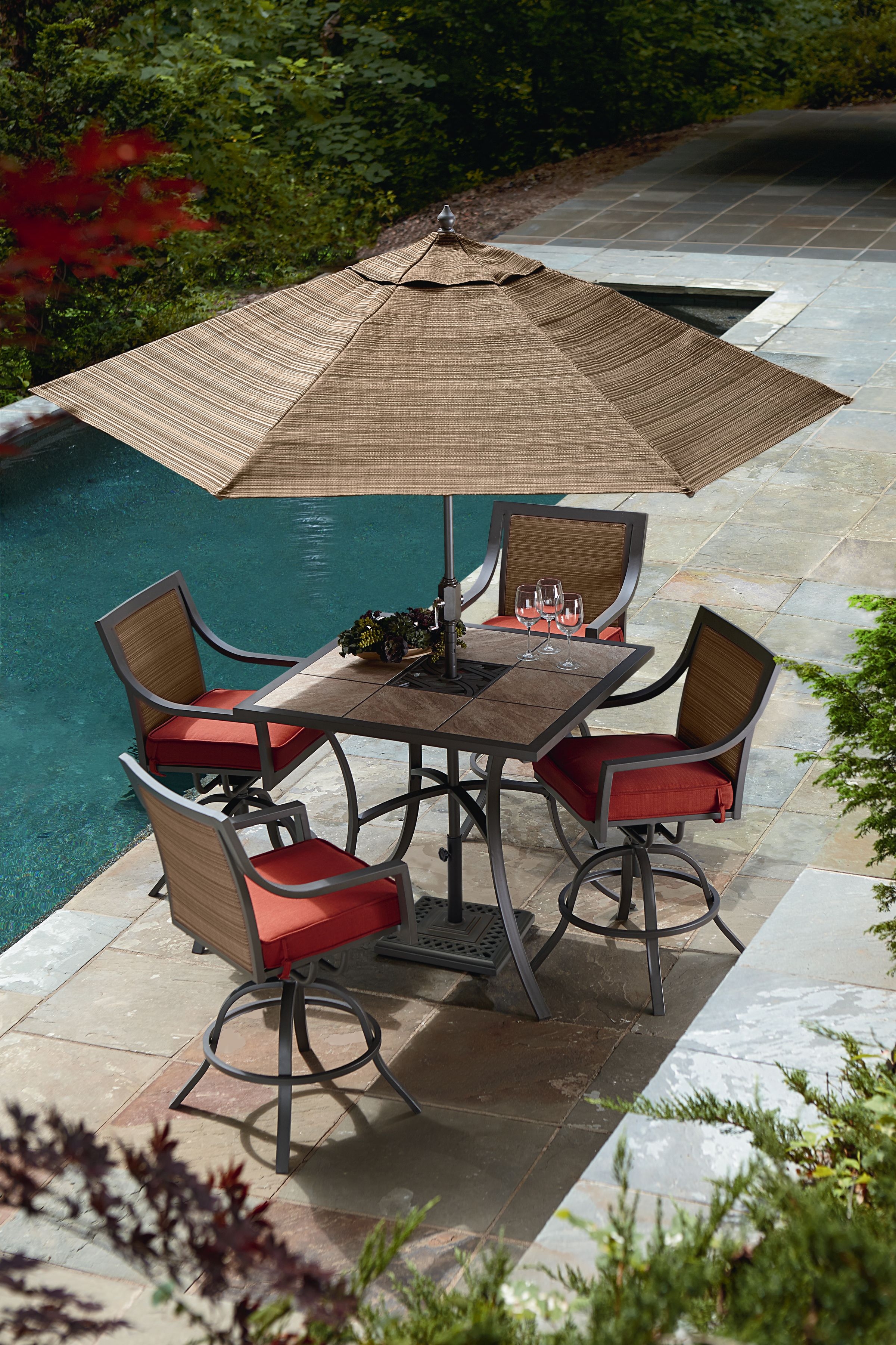 Ty pennington style palmetto 5pc patio high dining set limited