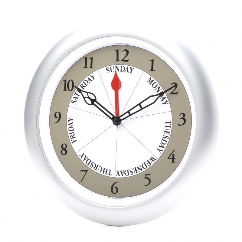 13.25" Day Wall Clock