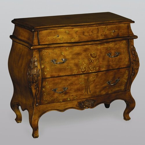 3 Drawer Bombe Chest