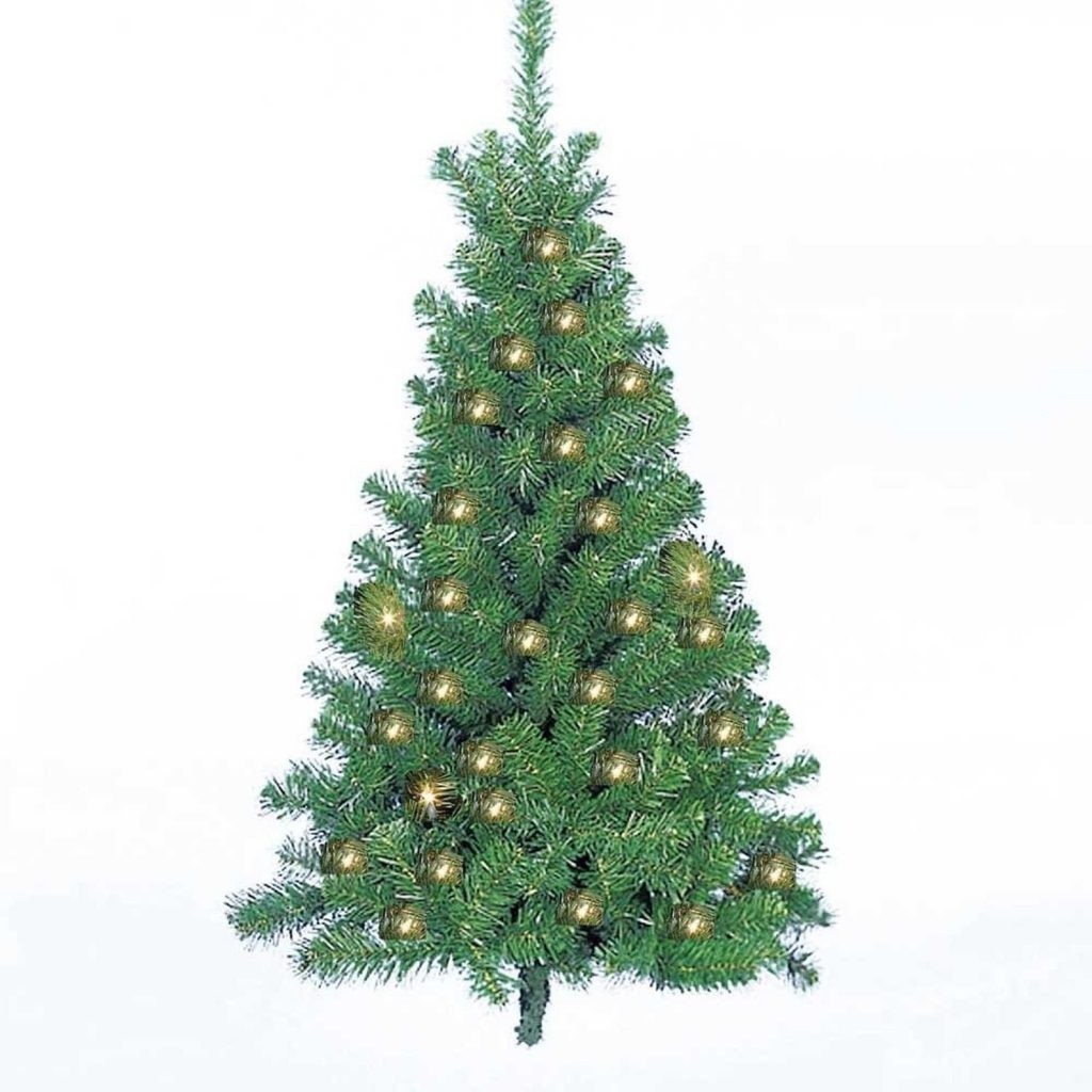 3' Norway Pine Half Tree