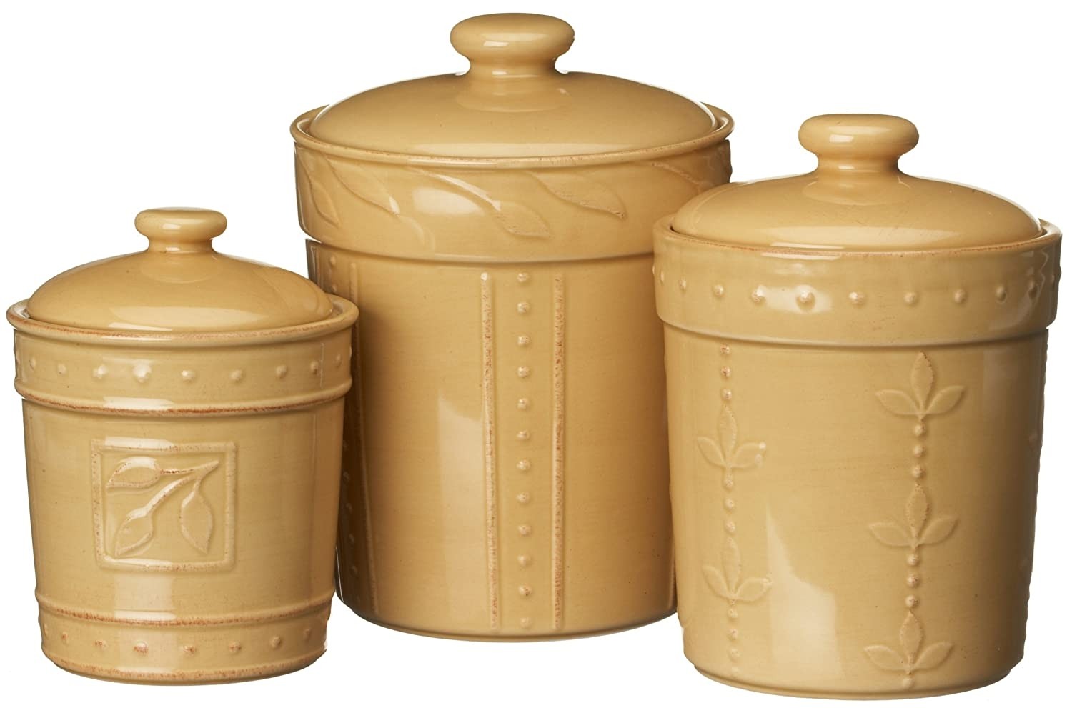 3 Piece Sorrento Canister & Lid Set