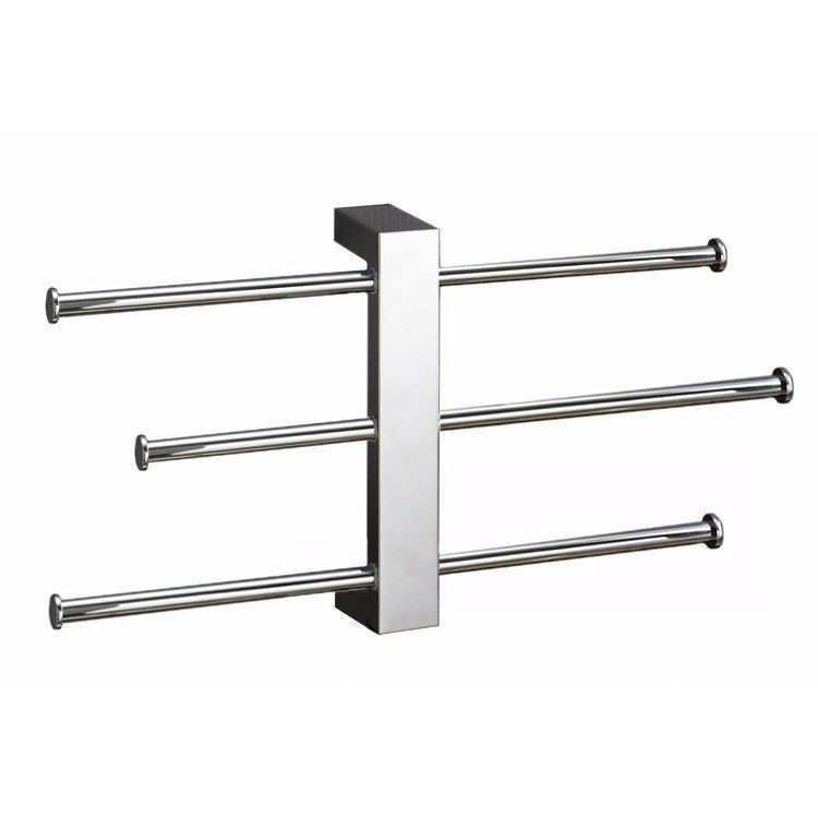 Bridge Wall Mounted Sliding 3-Tier Towel Rack