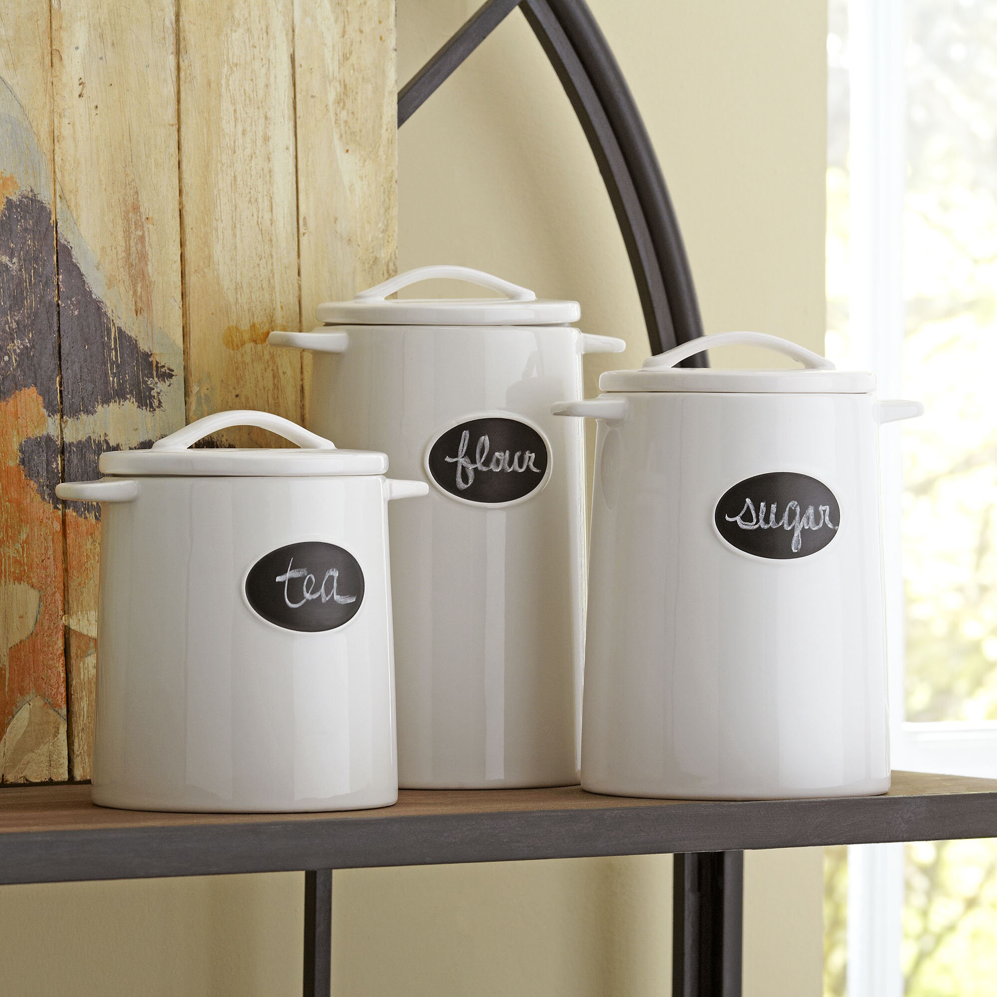 Chalkboard 3-Piece Canister Set