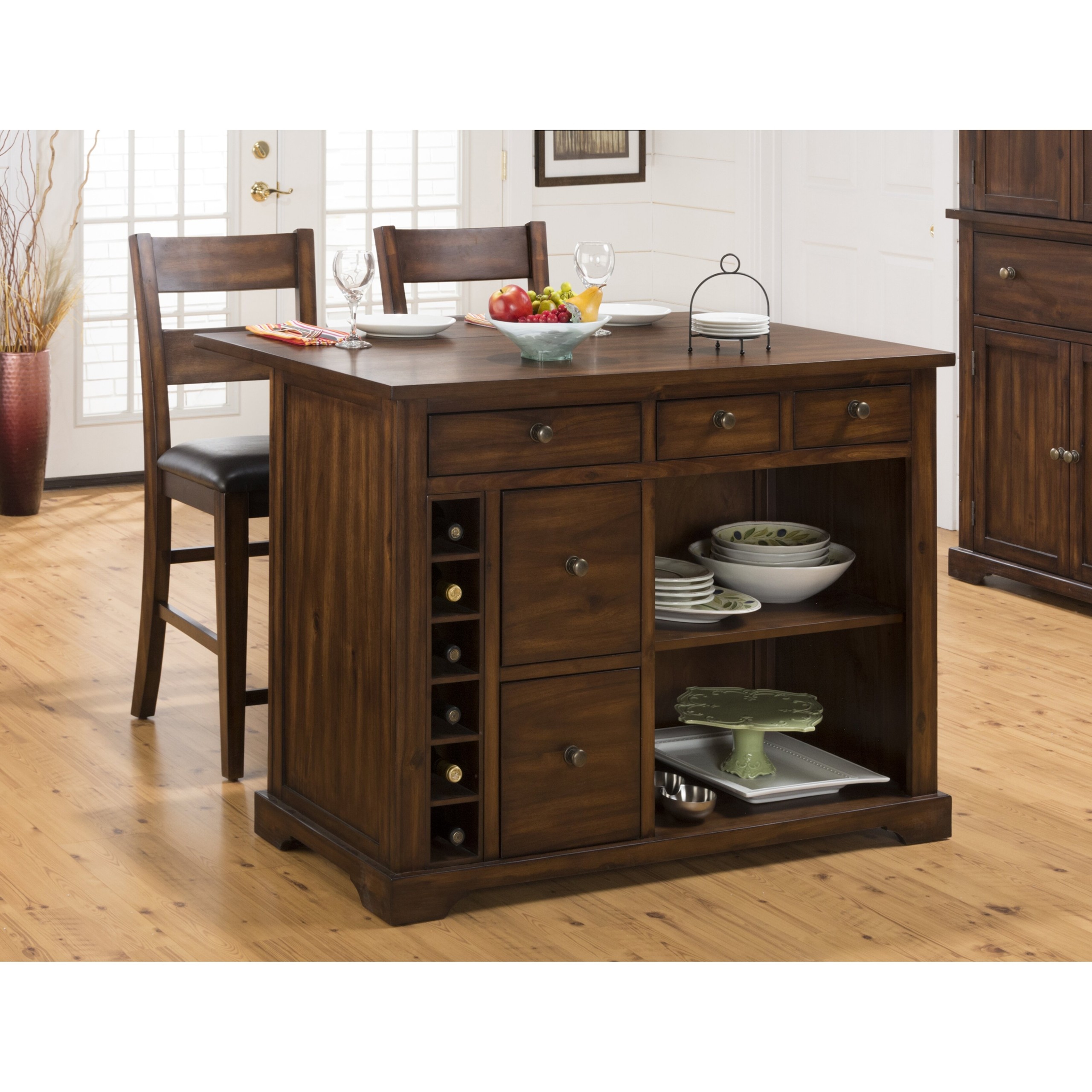 Cooke County 3 Piece Kitchen Island Set