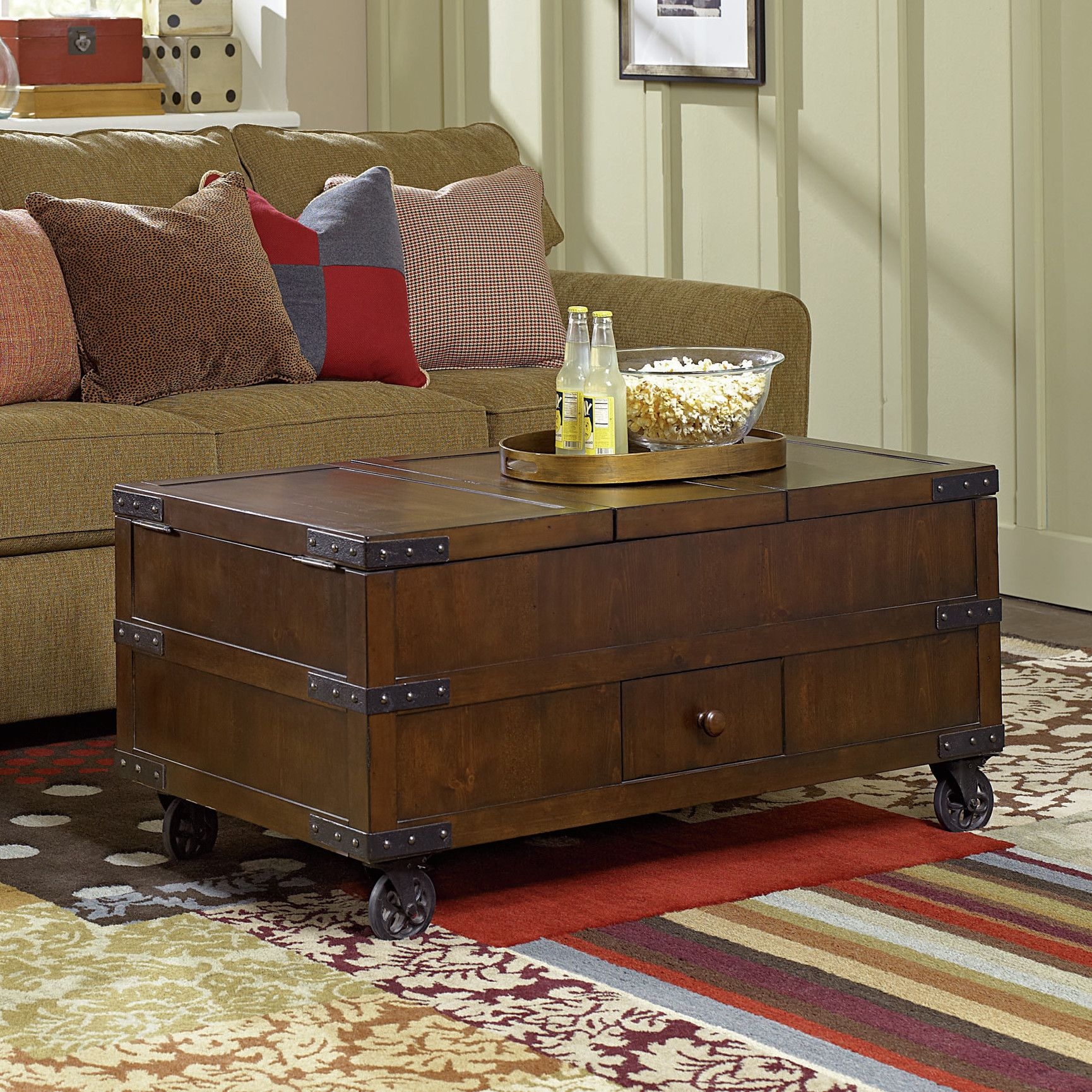 Hidden Treasures Coffee Table with Lift Top