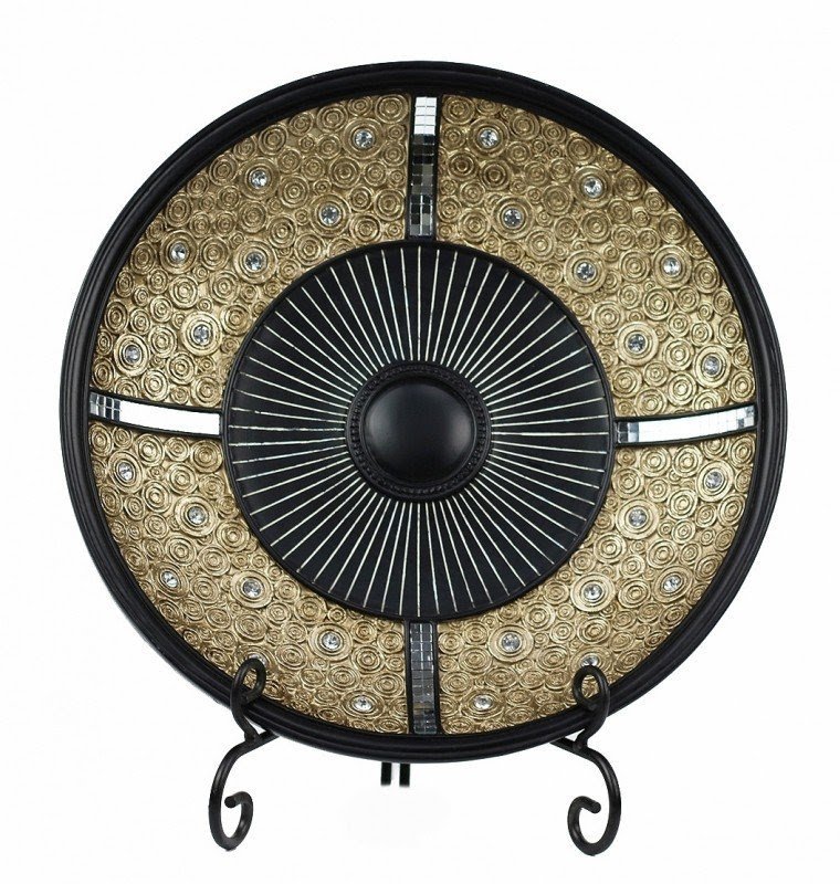Iris Decorative Plate with Stand