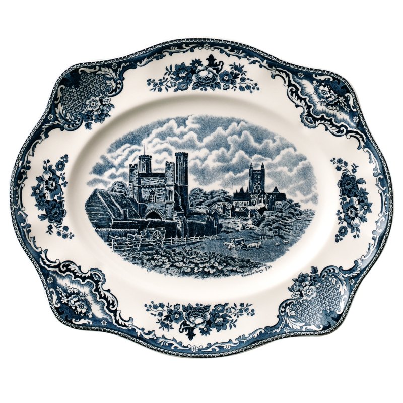 Old Britain Castles Pink Oval Platter