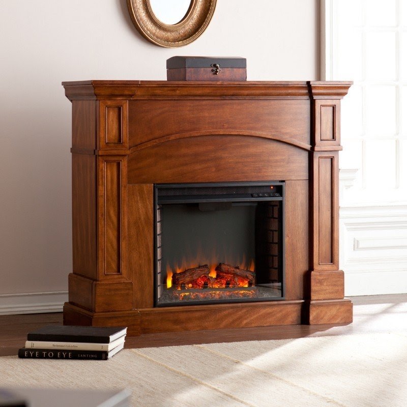 Petty Corner Convertible Electric Fireplace