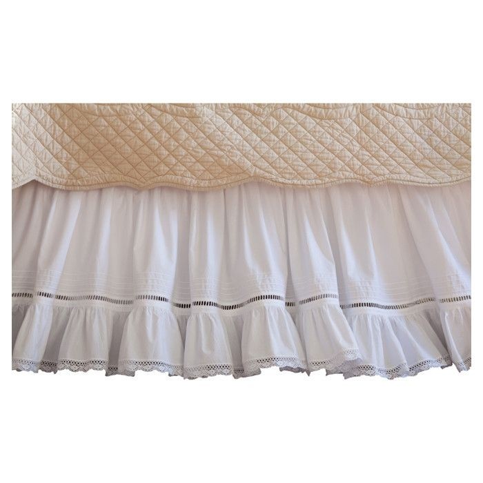 Prairie Crochet Cotton Bed Skirt