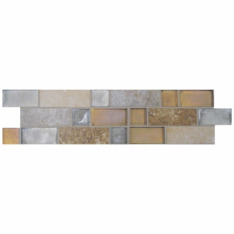 Sandalo 12" x 3" Decorative Border in Zircon Blend