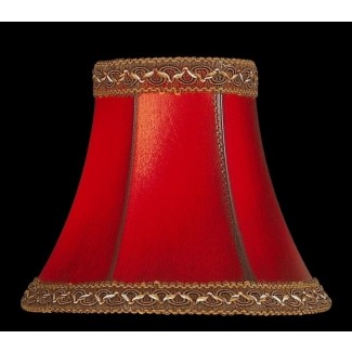6" Faux Leather Bell Lamp Shade