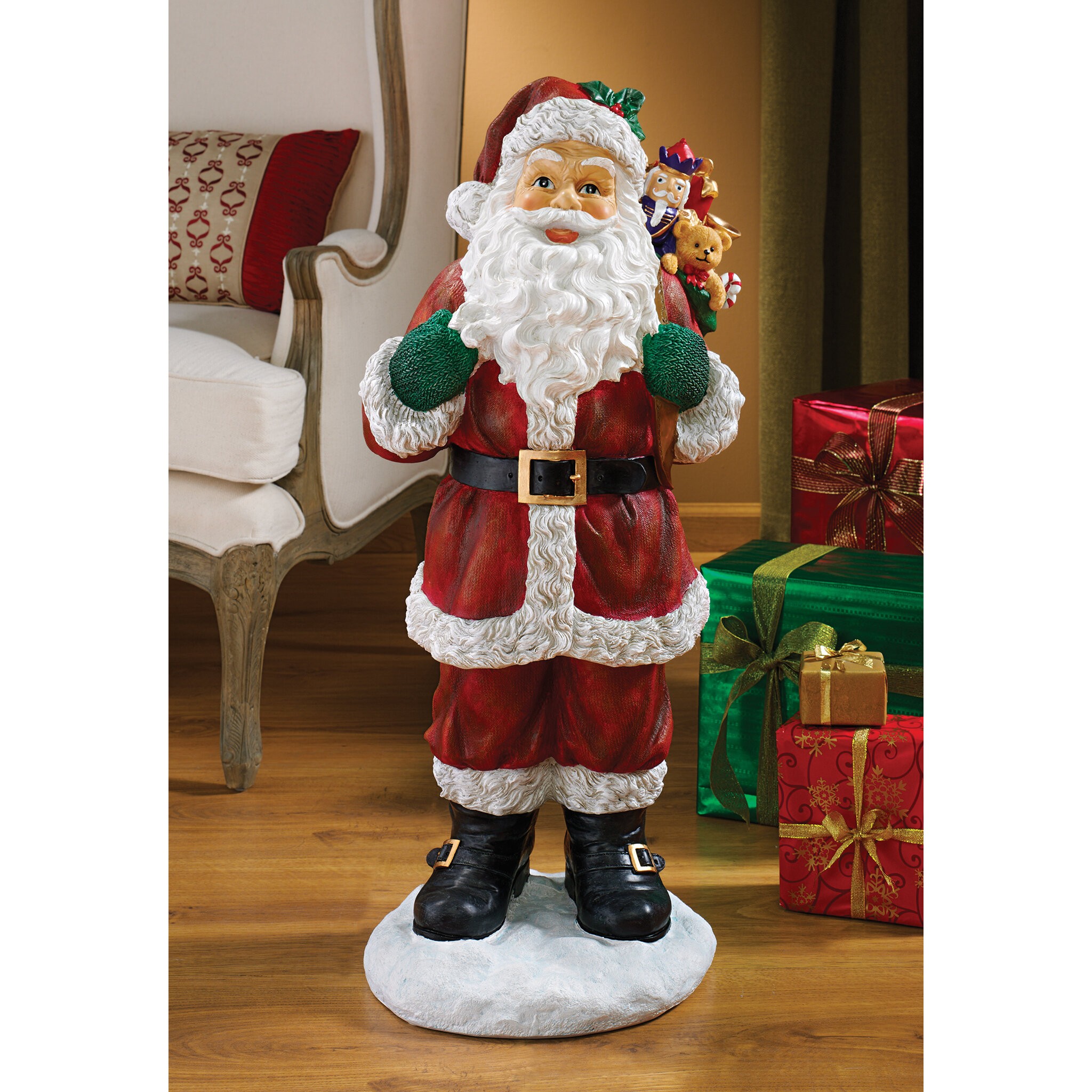 A Visit from Santa Claus Holiday Statue