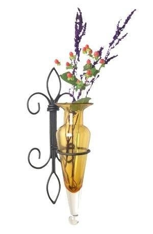 Amphora Vase on Fleur Lis Sconce