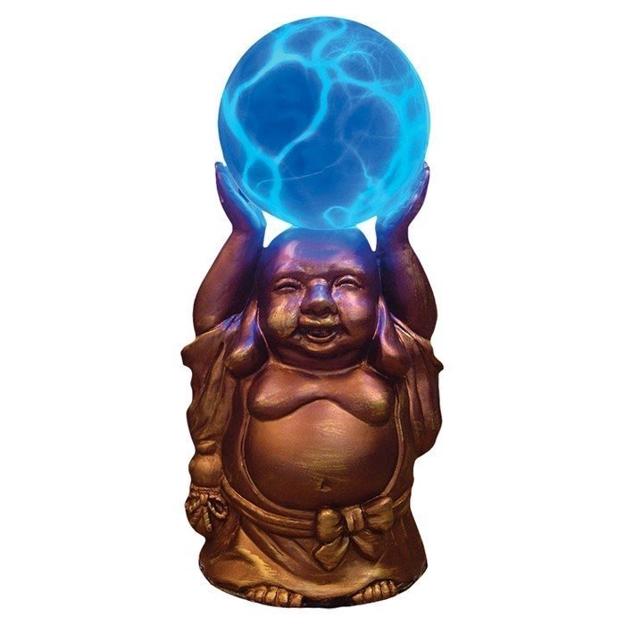 Electra Budda 12" H Table Lamp with Globe Shade