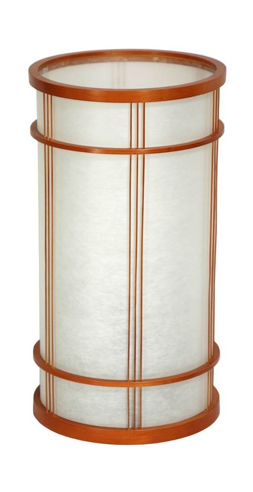 Shibuya Japanese Shoji 14.25" H Table Lamp with Drum Shade