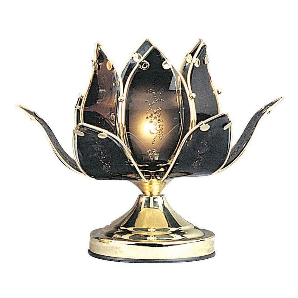 Tulip 10" H Table Lamp with Novelty Shade