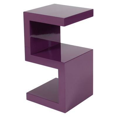 Side table aubergine