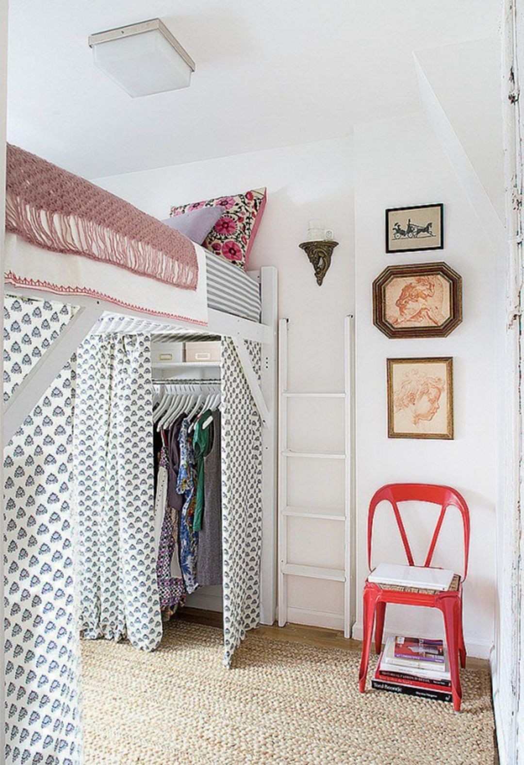 Loft bed couch underneath