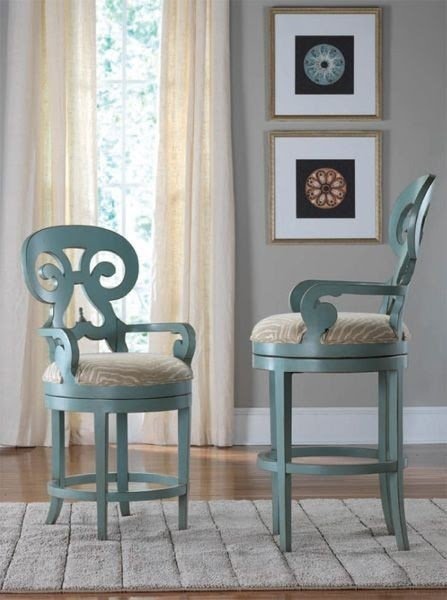 Carmel bar and counter swivel stools 1
