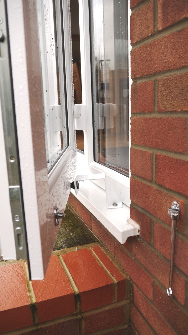 Our doorstops prevent damage to patio door hinges 1