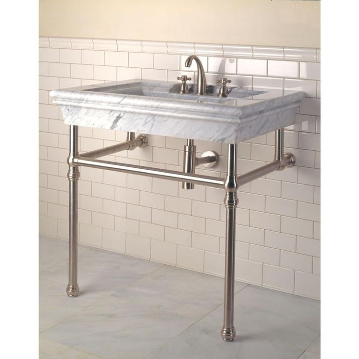 Bordeaux vanity in carrara marble multiple finishes for legs c75
