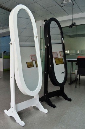 Joias de madeira armario de pe por andar mirror espelho