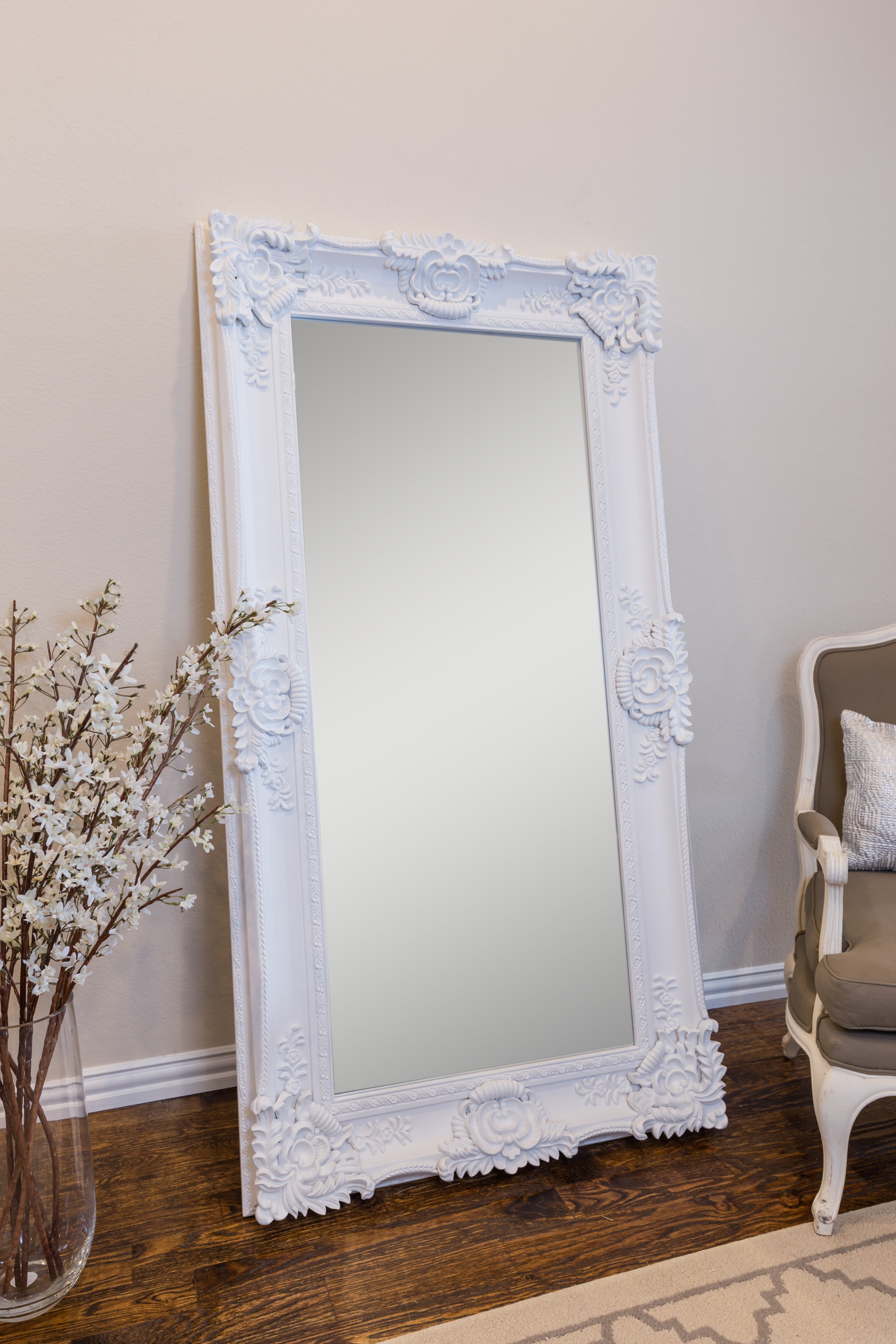 Antique Full Length Floor Mirror