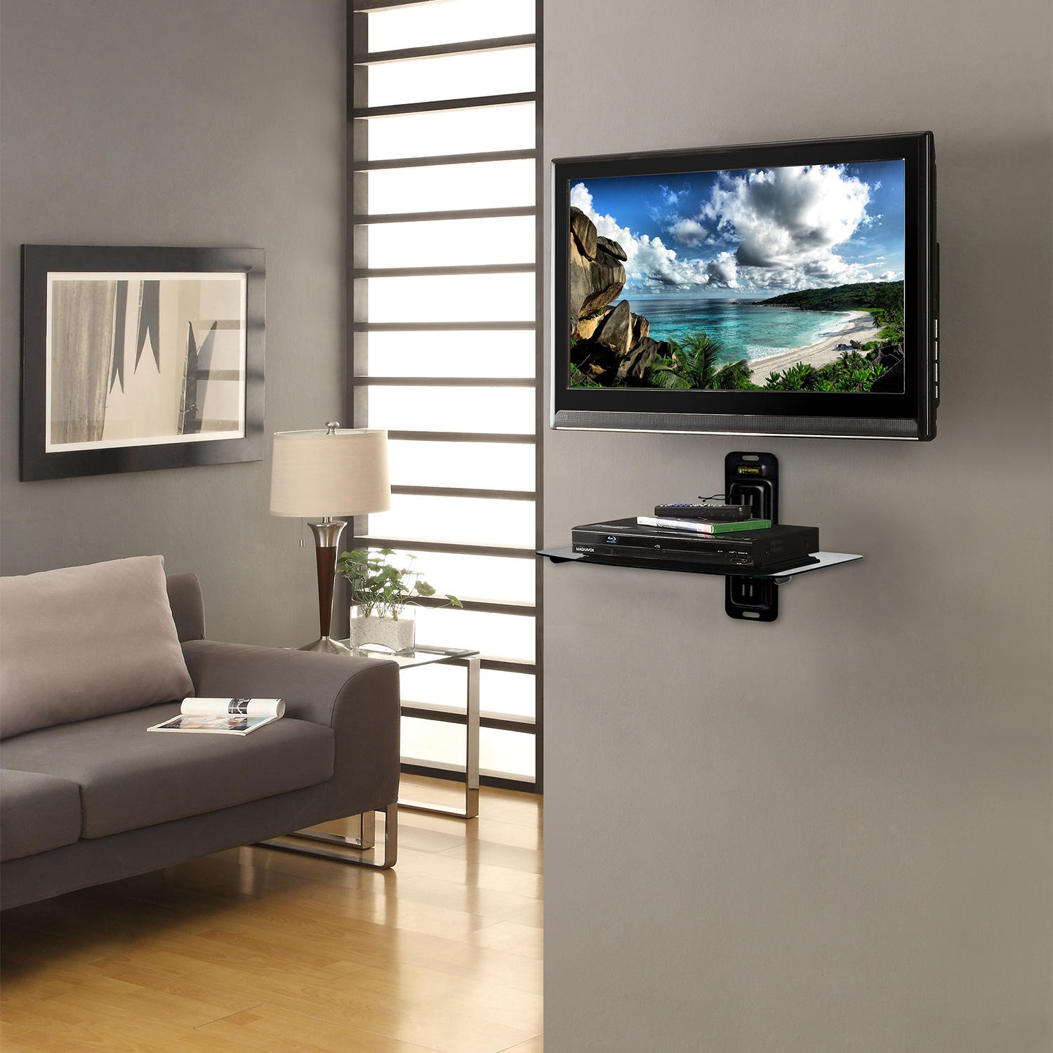 Double Component Shelf with Drawer