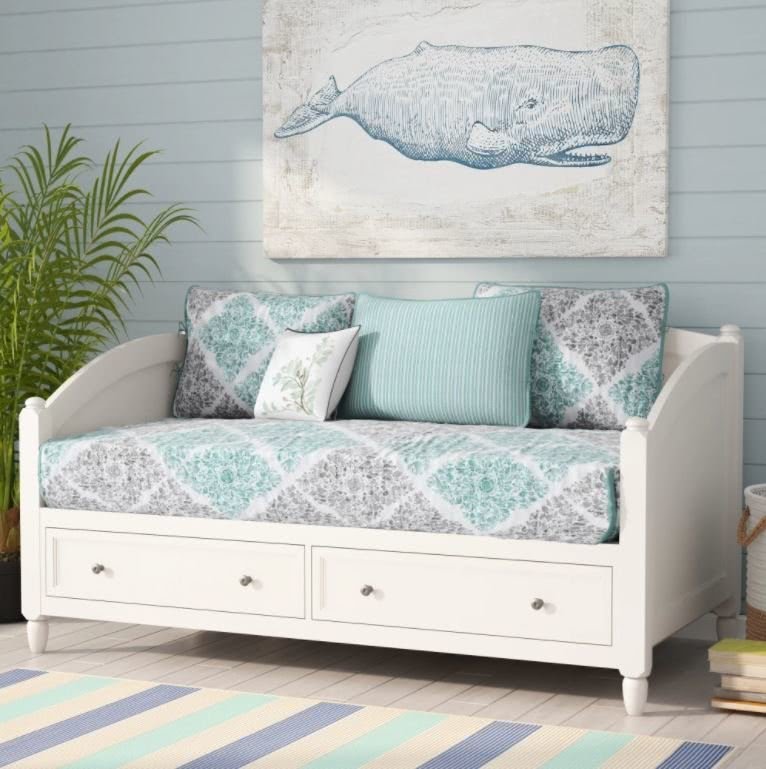Compact Daybed With Recessed Panels