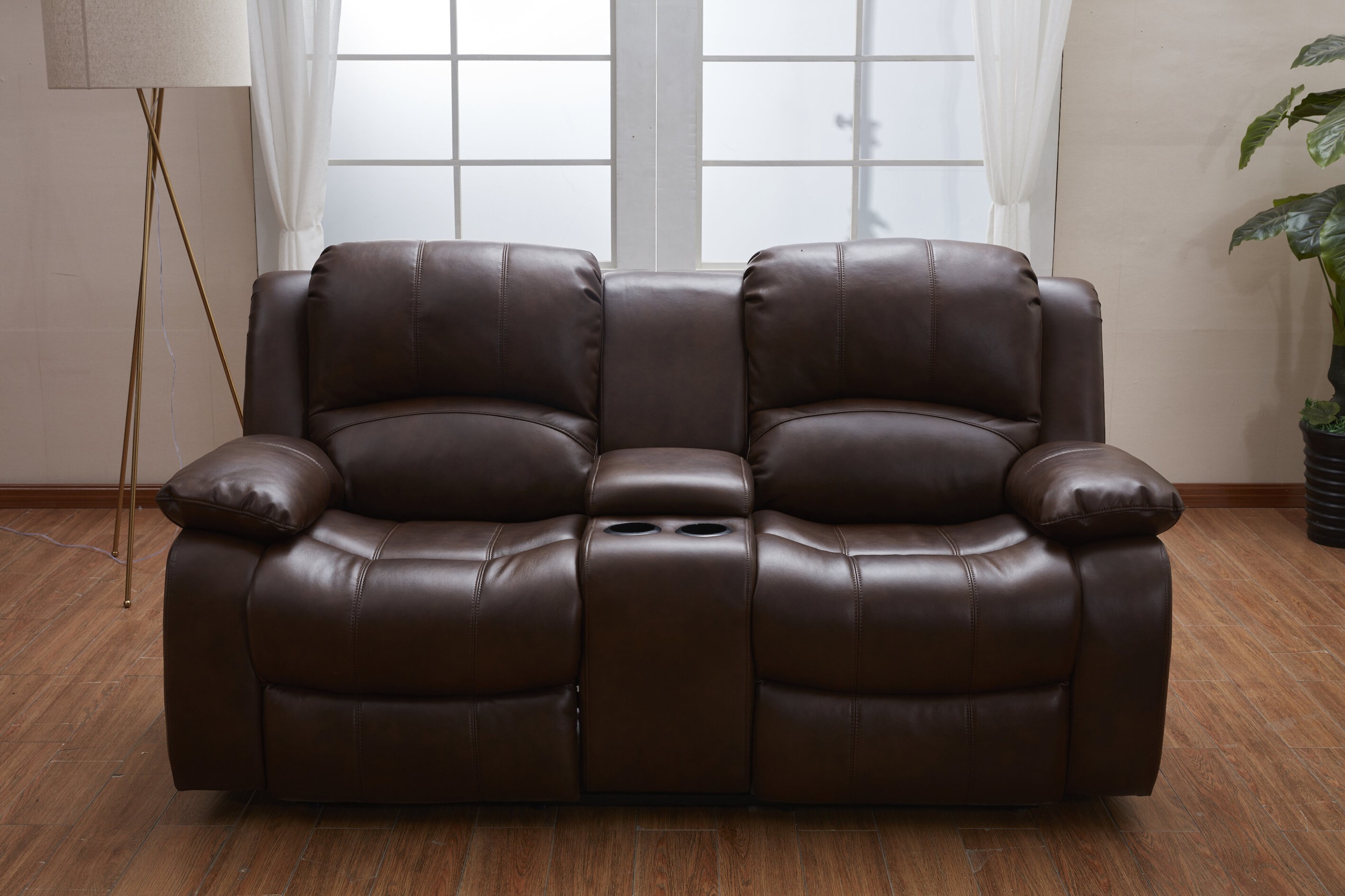 Convergent Reclining Pillow Top Arm Loveseat