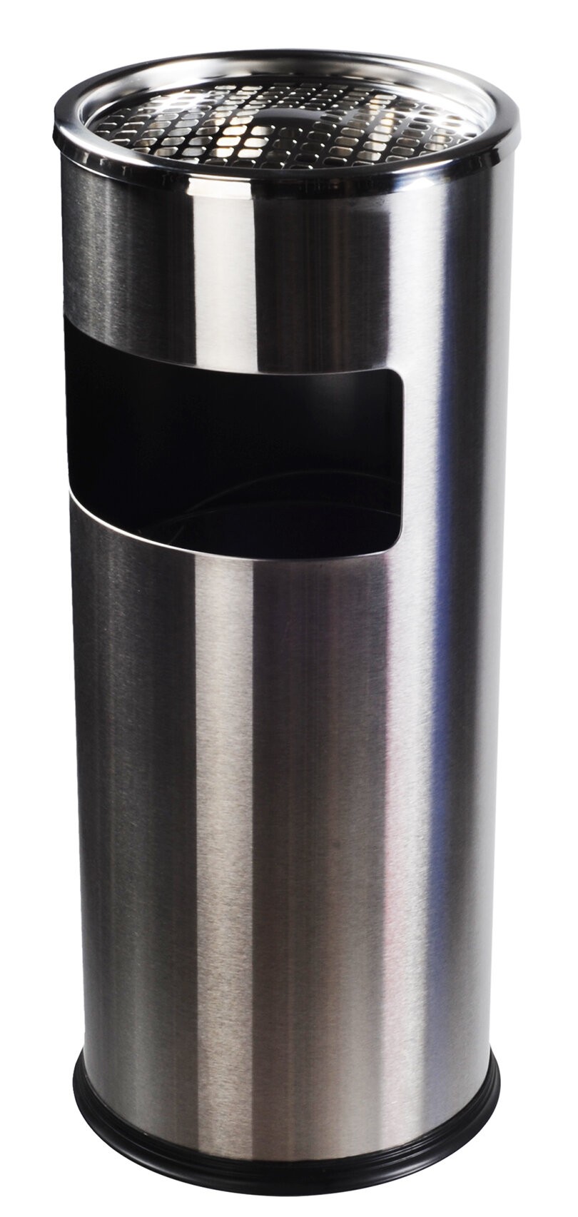 Cylinder Trash Bin Smoking Urn with Metal Ashtray Top