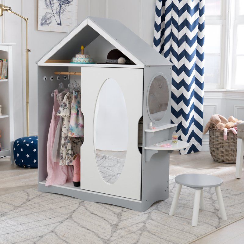 kidkraft princess dress up unit KidKraft Dress Up Unit Natural with Hooks