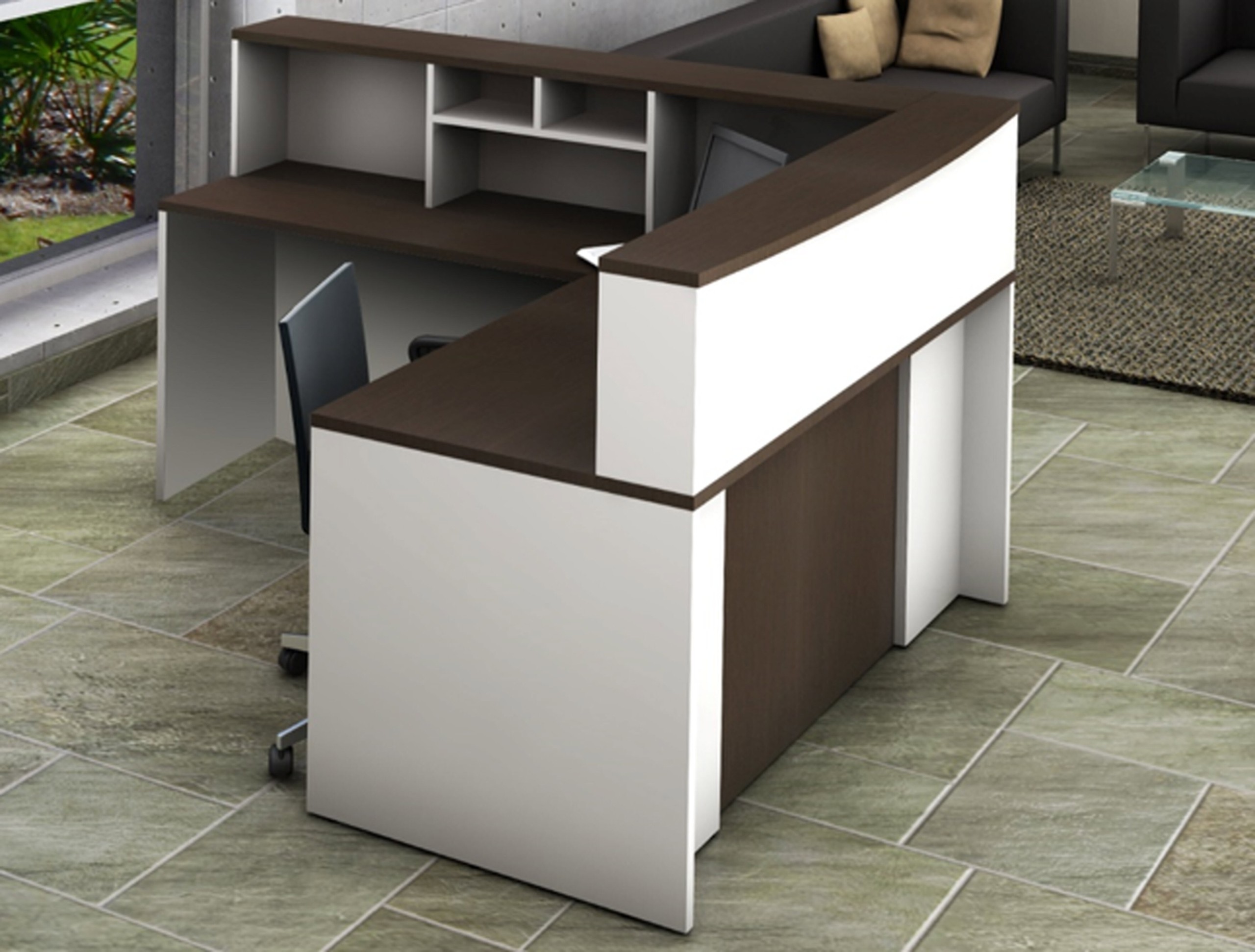 Dulcia Office L-Shape Reception Desk