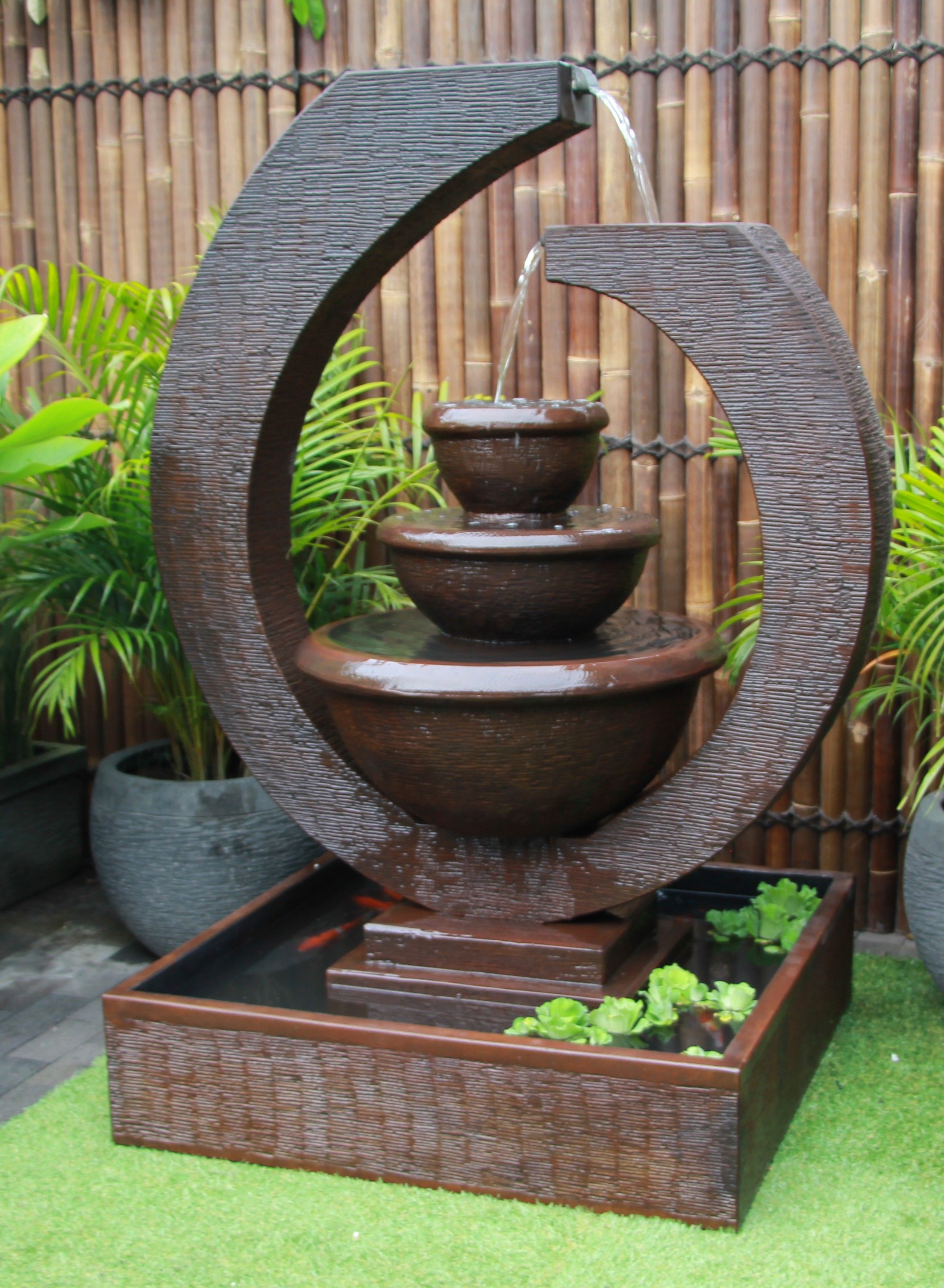 Fountain 2 original large eclipse water feature outdoor