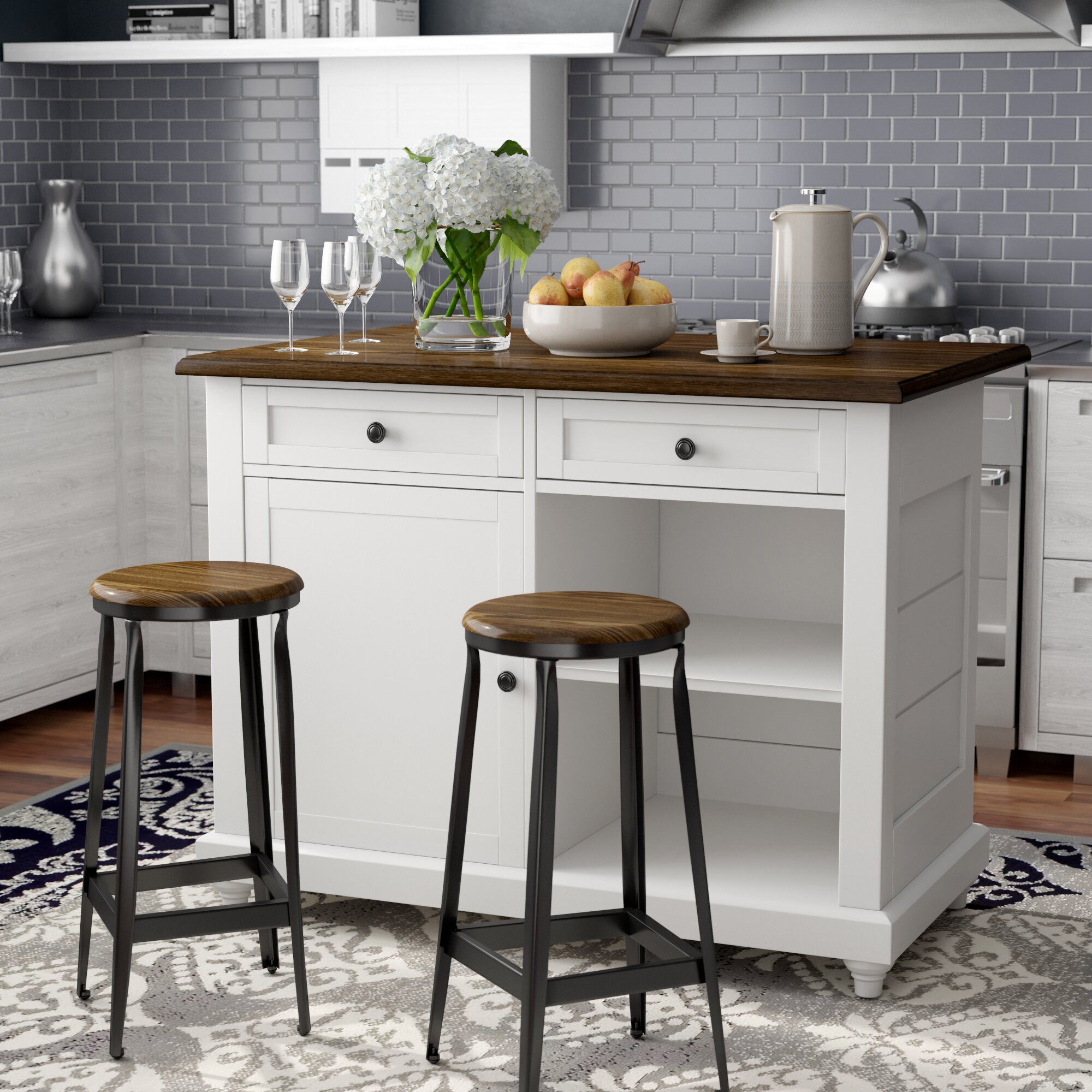 Gilchrist Kitchen Island Set