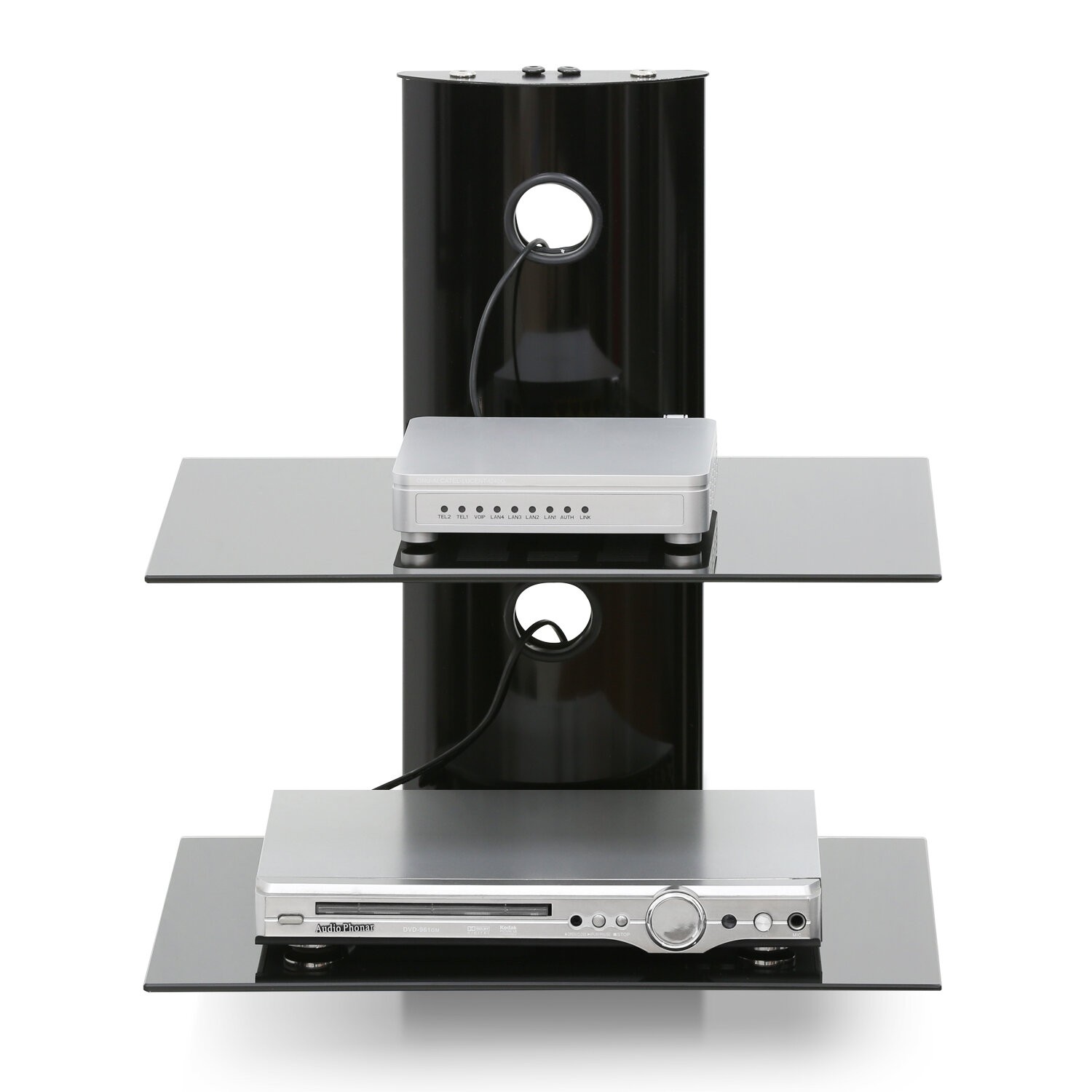 Hobbs Modern Floating Wall Shelf for Media Accessories