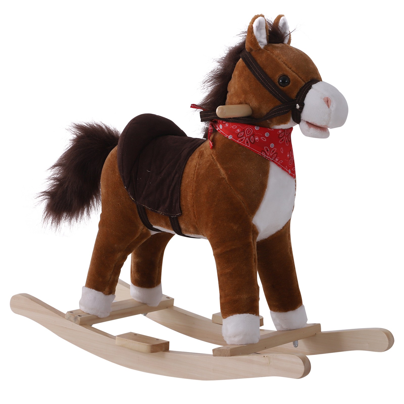 Kids Plush Toy Rocking Horse