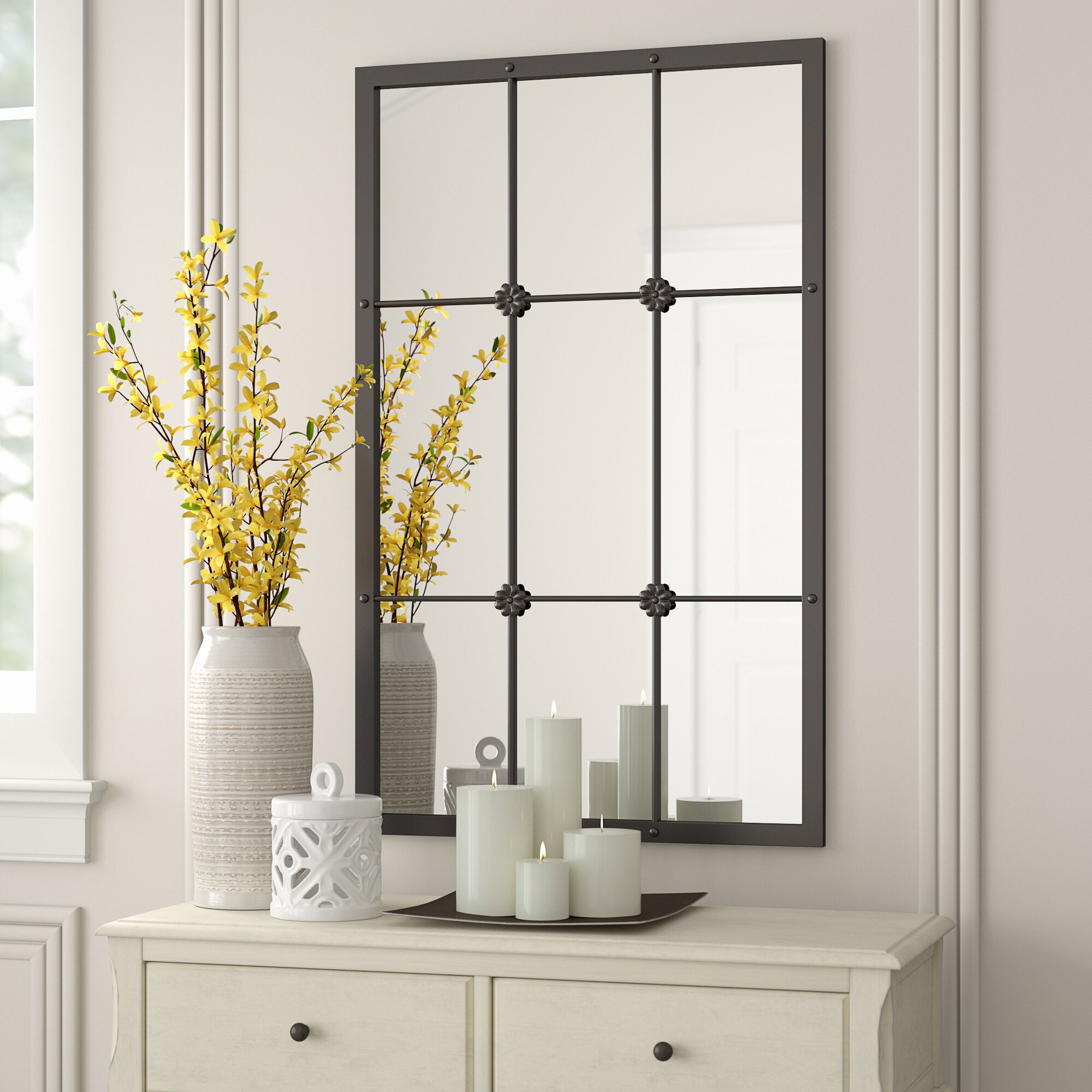 Kristofer Window Pane Wall Mirror