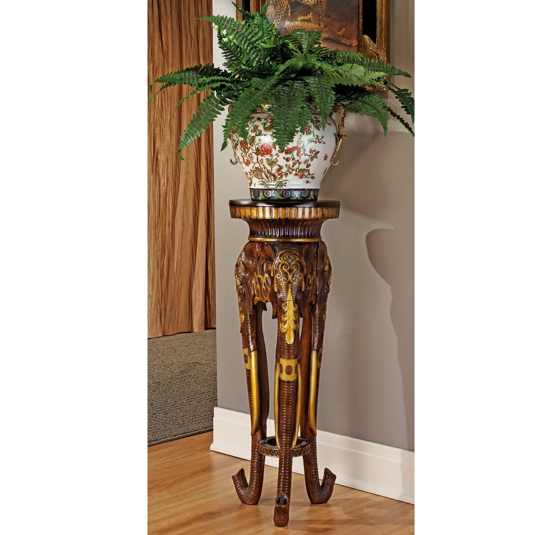 Majestic Elephant Pedestal Plant Stand