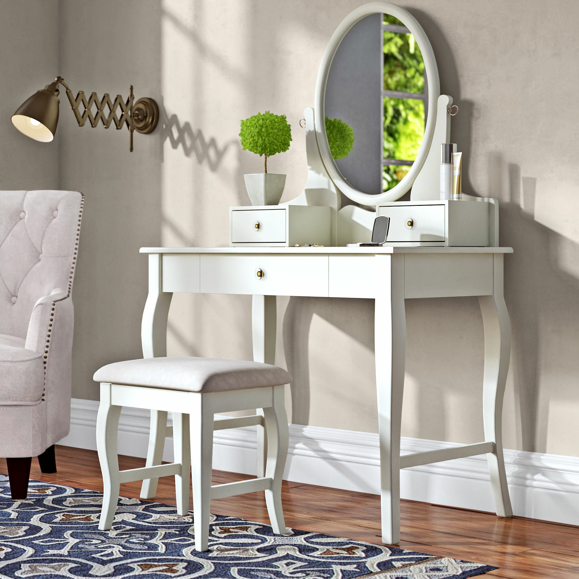 Naugle Vanity Set with Mirror