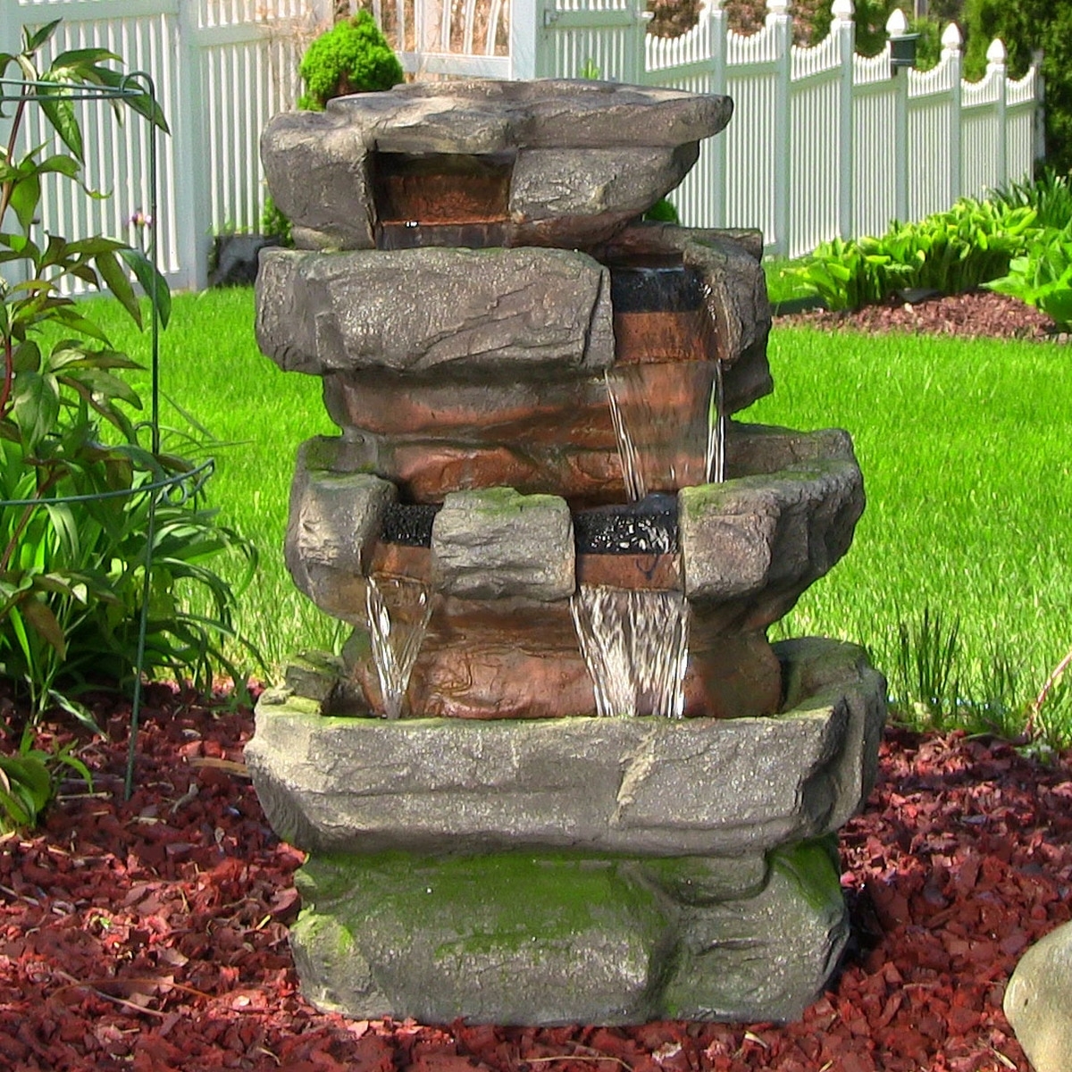 Outdoor water fountains backyard garden water fountains
