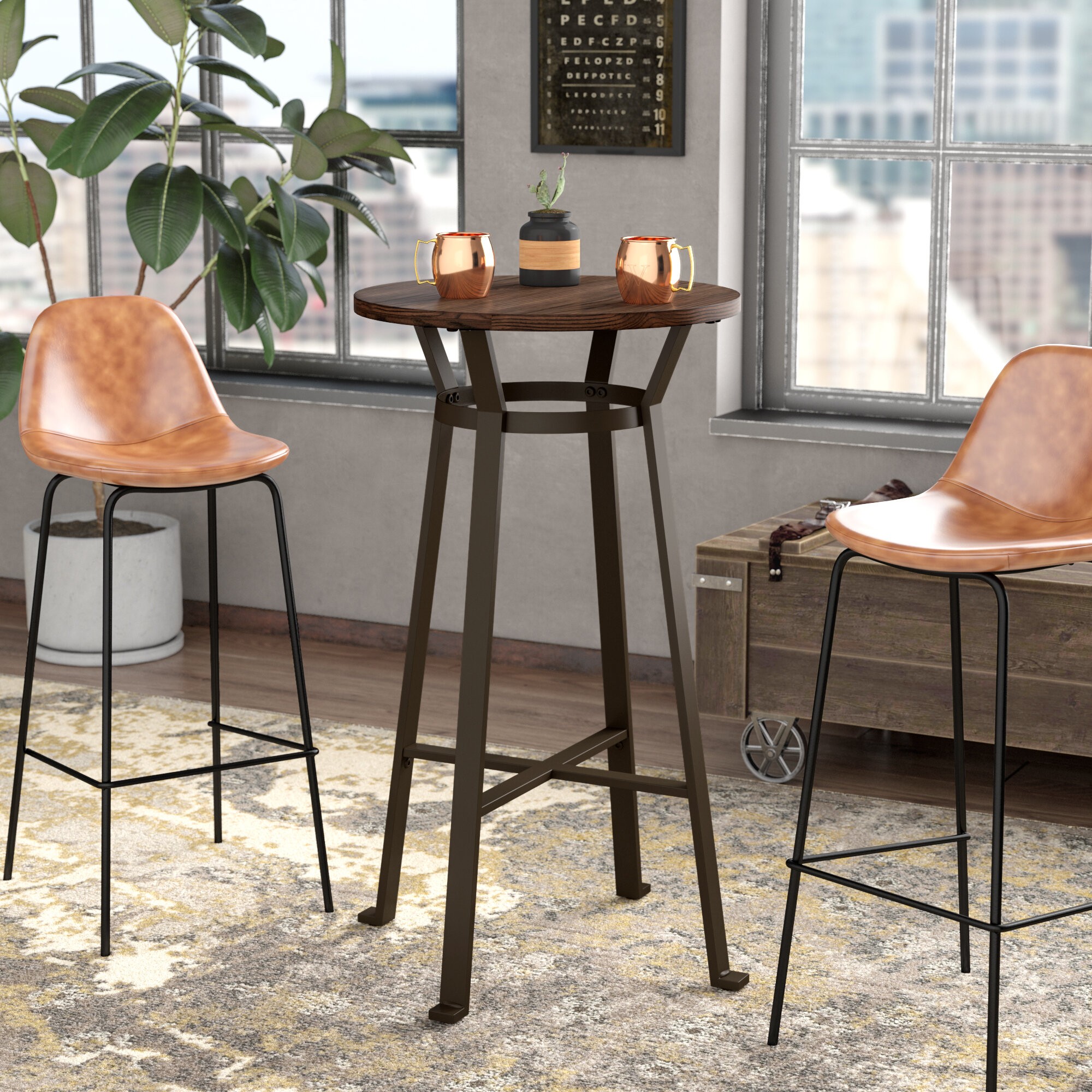 Overstreet Rustic Pub Table