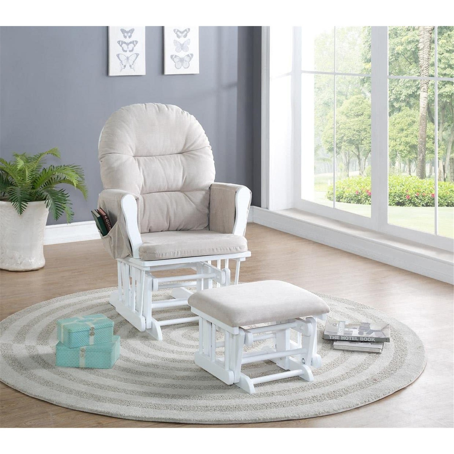 Parkhur Glider and Ottoman