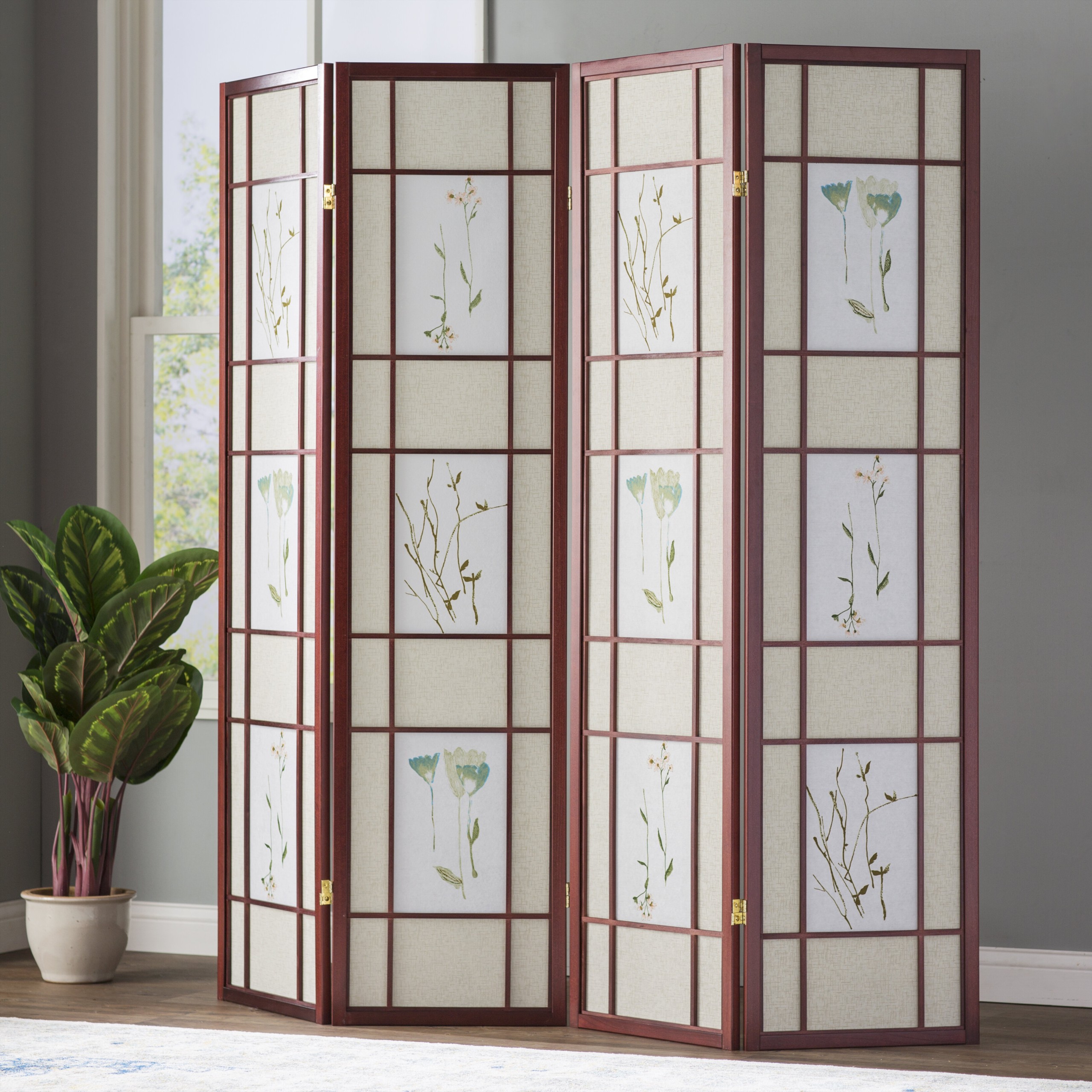Pothier Gia 4 Panel Room Divider