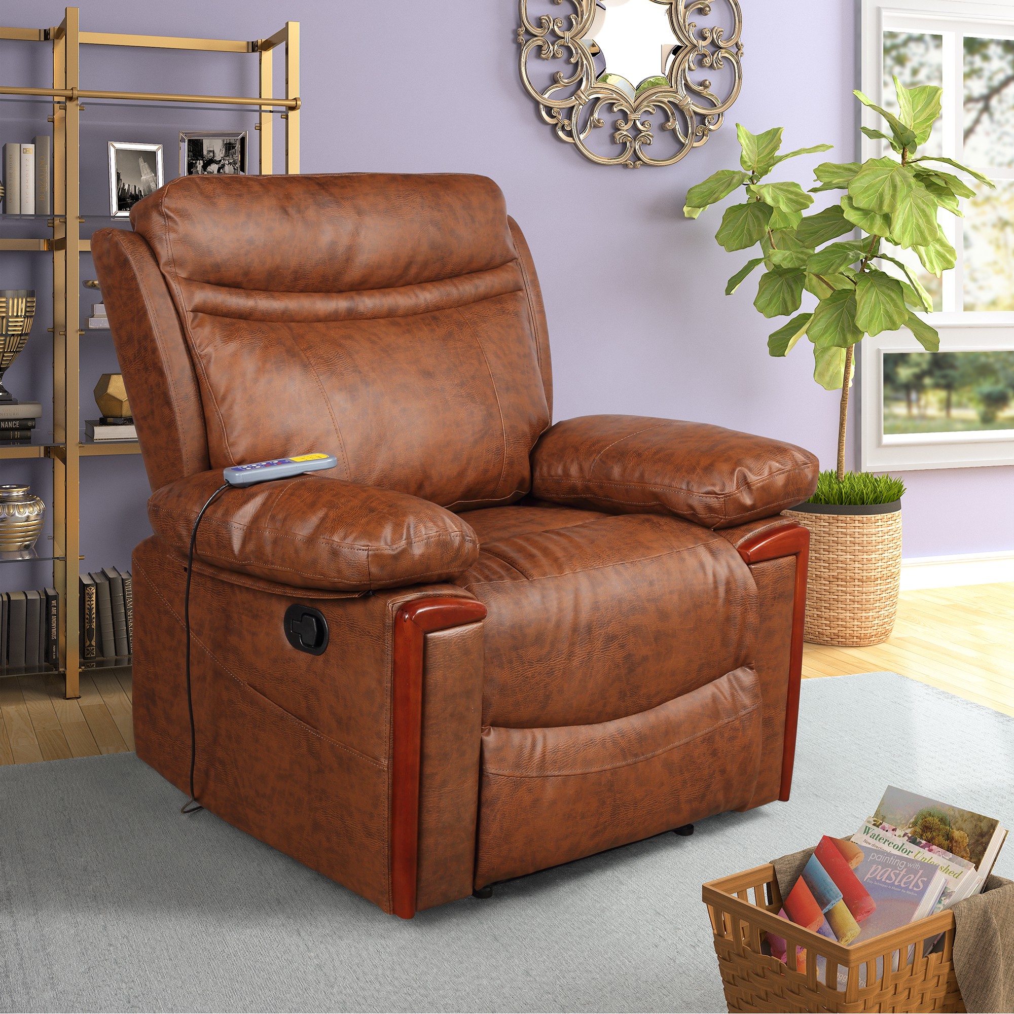 Power Reclining Heated Massage Chair