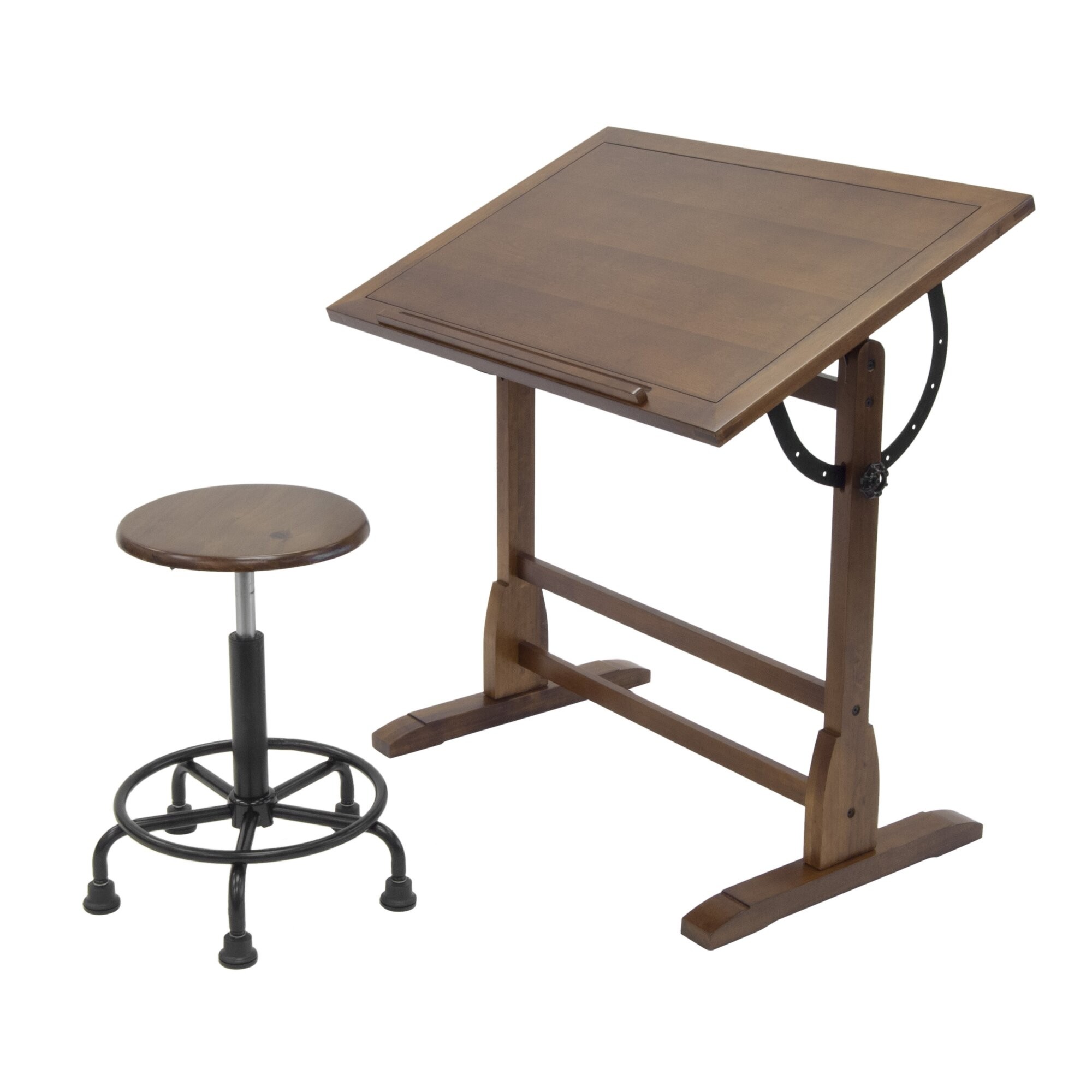 Retro Height Adjustable Height Stool