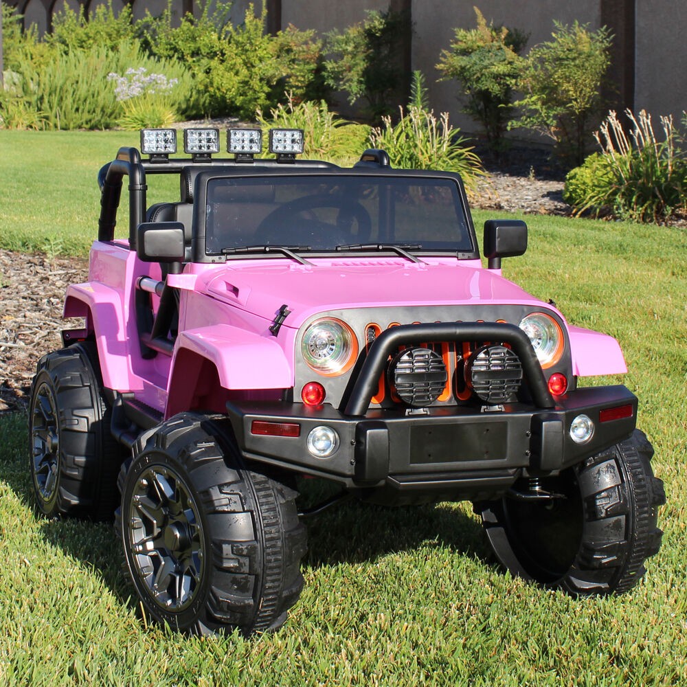 Ride on car 12v kids power wheels jeep truck remote