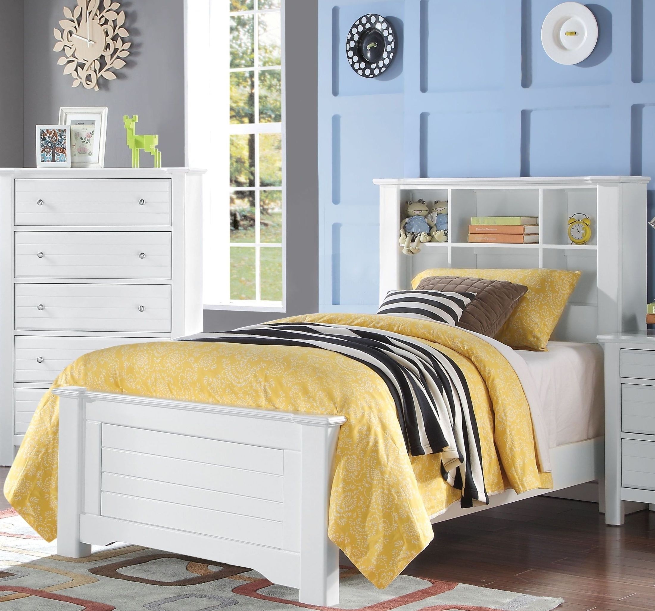 Saylor Bookcase Platform Configurable Bedroom Set