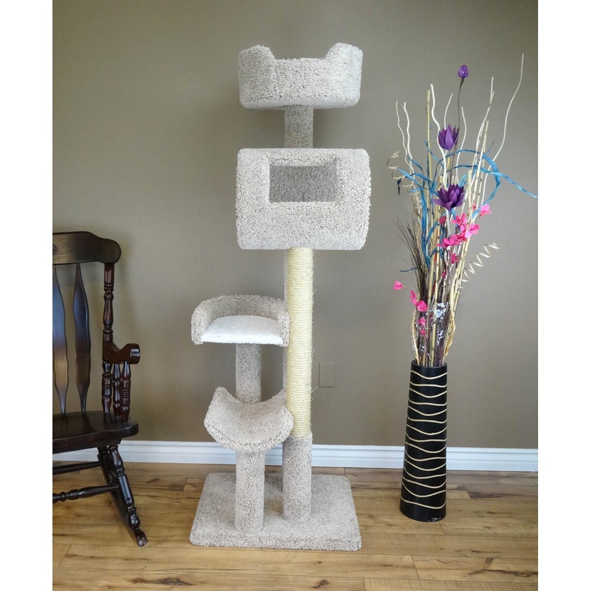 Solid Wood Deluxe Cat Condo